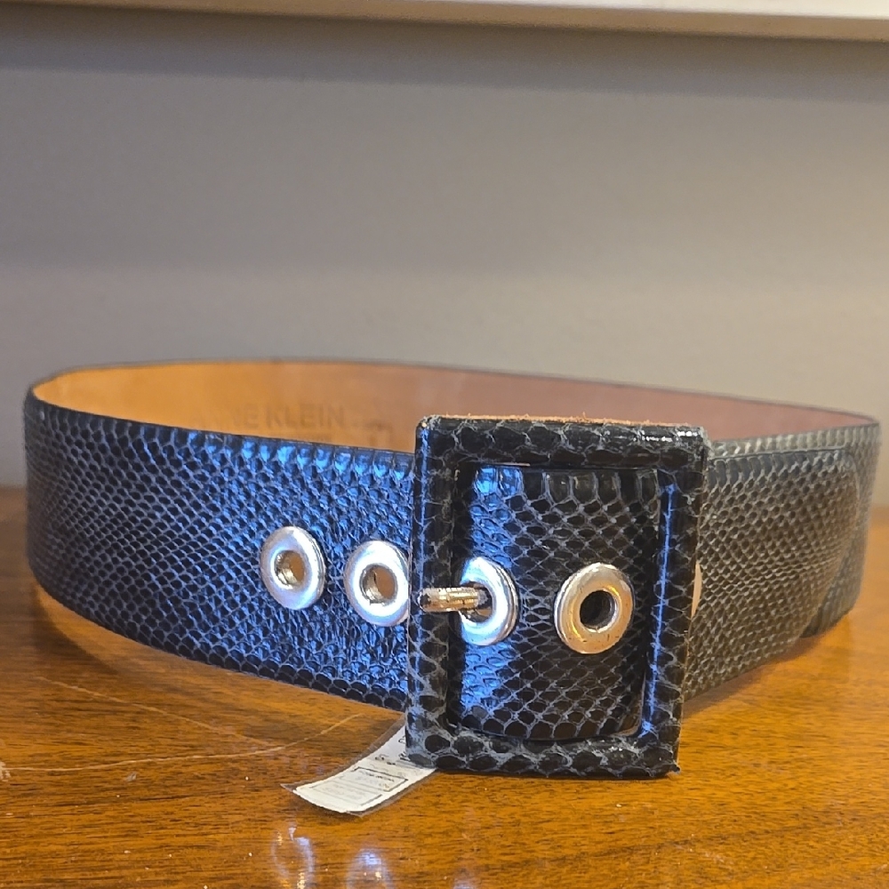 NWT Anne Klein Wide Snakeskin Belt Large